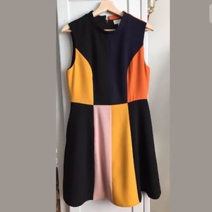 Anthropologie Harlyn Colorblock Sleeveless Dress